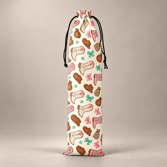 Cowboy boots pattern Cartoon Mahjong Rack Storage Bag standing product image