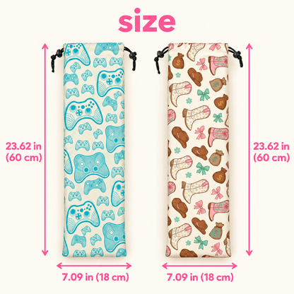 Cartoon Mahjong Rack Storage Bag size chart, 23.62 inches (60 cm) long and 7.09 inches (18 cm) wide