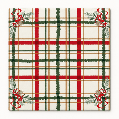 Christmas Plaid Mahjong Mat - MahjCove