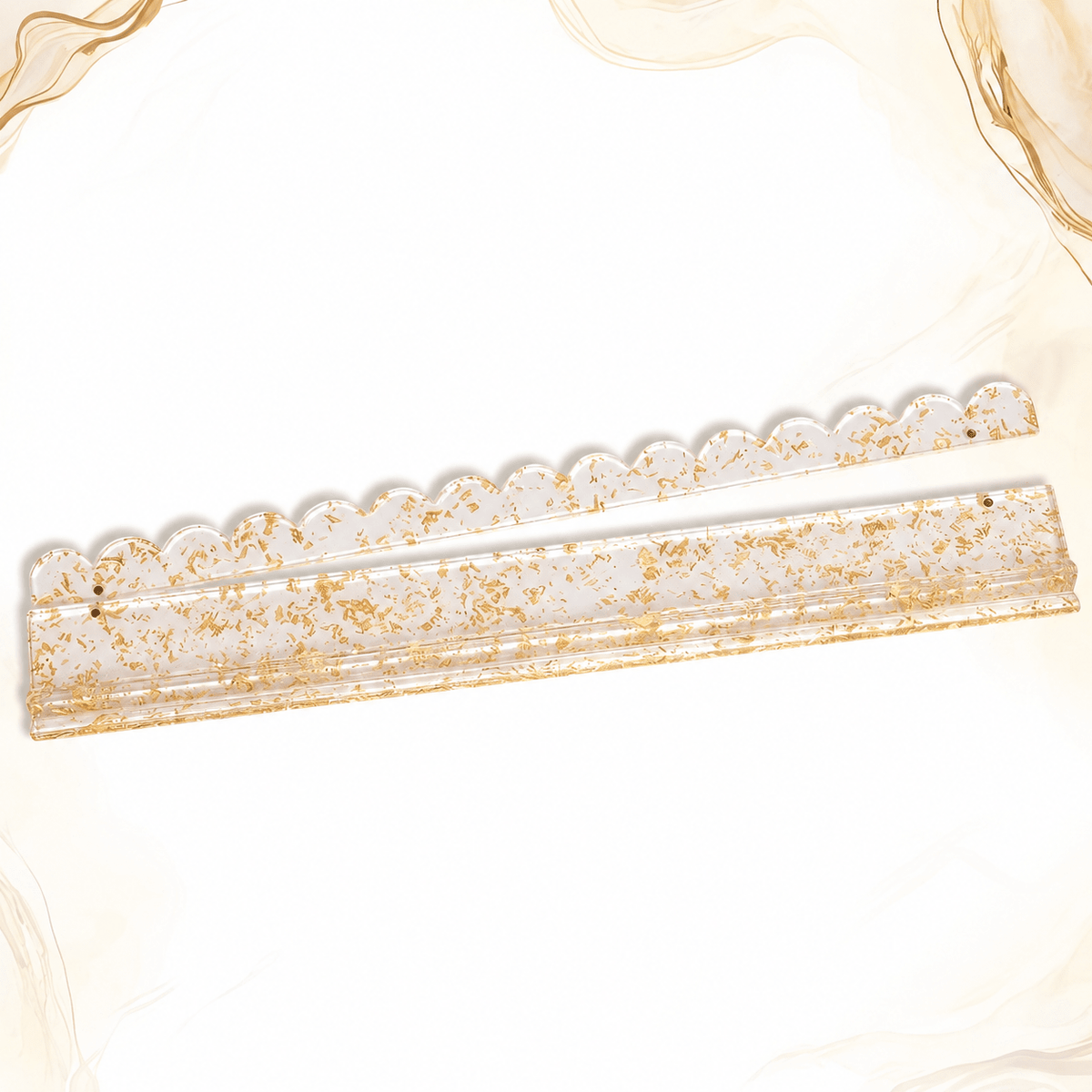 Gold Foil Acrylic Mahjong Rack Set - MahjCove